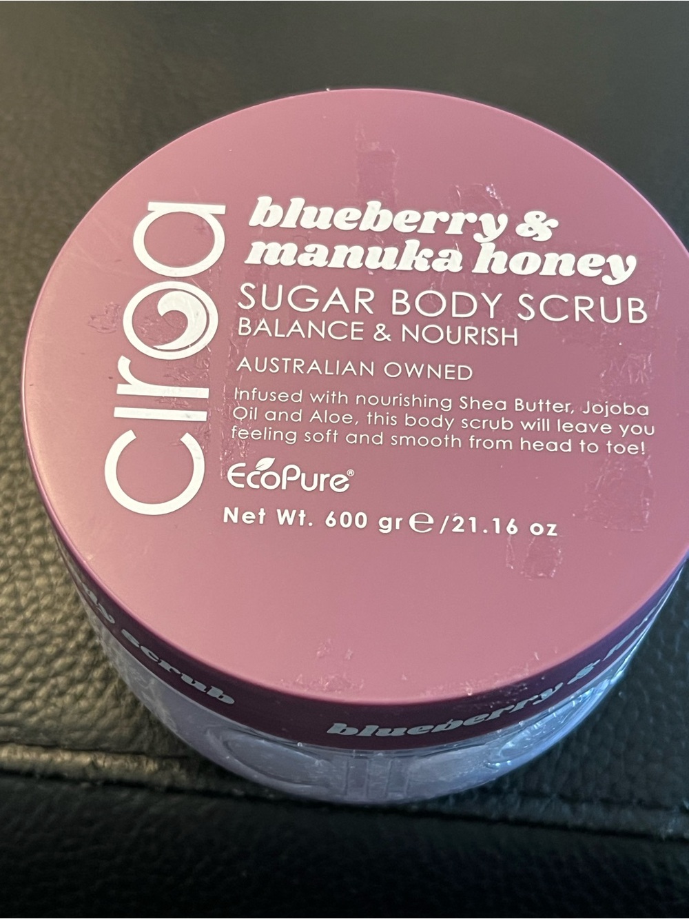 Ciroa Blueberry & Manuka Honey Sugar Body Scrub - NWOT 21.6 Oz